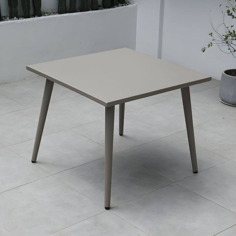 "Contemporary Style Metal Patio Table Water Resistant in Rectangular/Square Shape - 35.4"L x 35.4"W x 29.5"H Table Only"