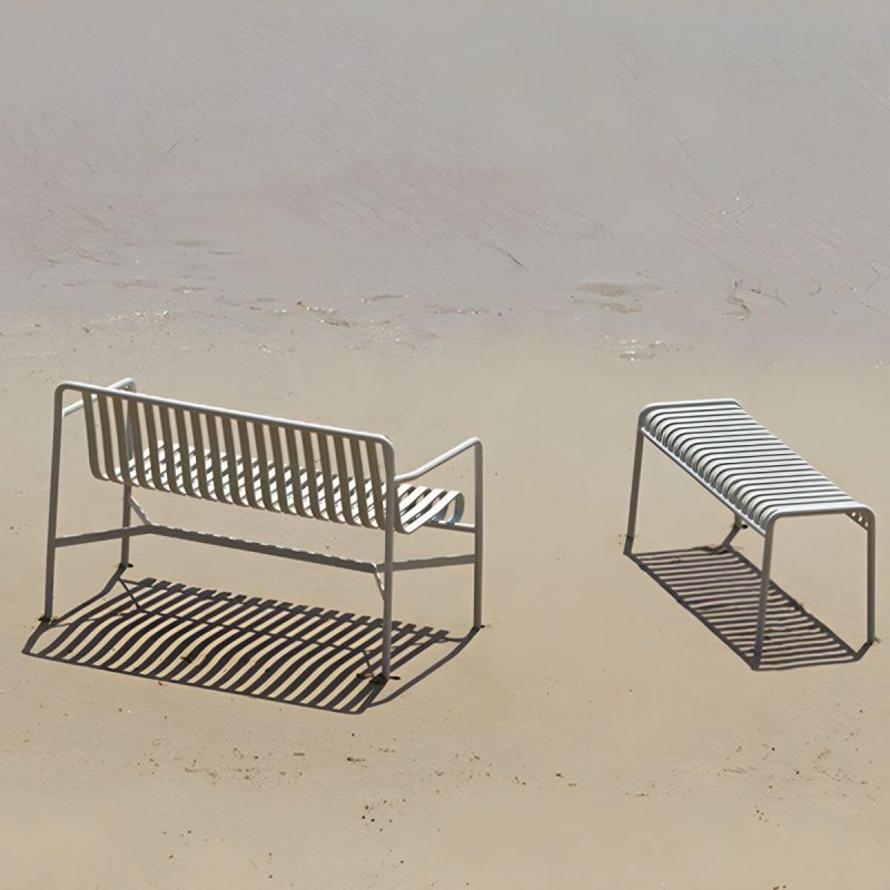 "Grey Metal Patio Table Contemporary Style Water Resistant for Outdoors - Table Only 27.6"L x 27.6"W x 29.5"H Square"