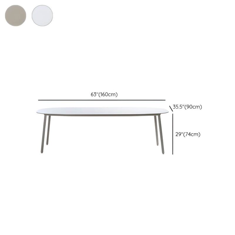 "Dimension of Contemporary Dining Table Set with 4 Legs Chairs for Outdoor - Table & Chair(s) 63"L x 35.5"W x 29.1"H 4"