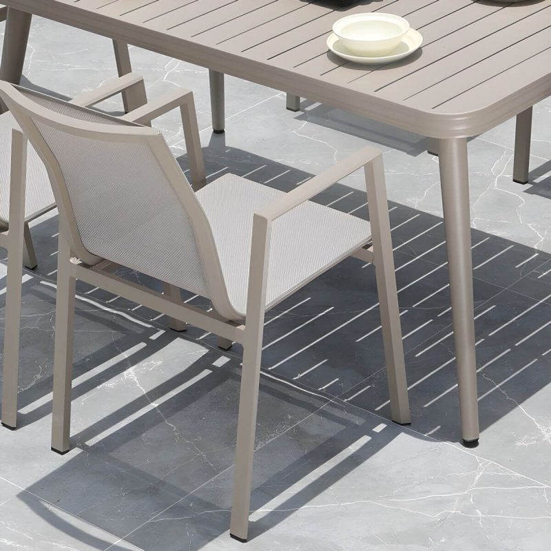 "Modern Dining Armchair Set of 2/4/6/8 Metal Patio Dining Chair - 4 Piece Set"