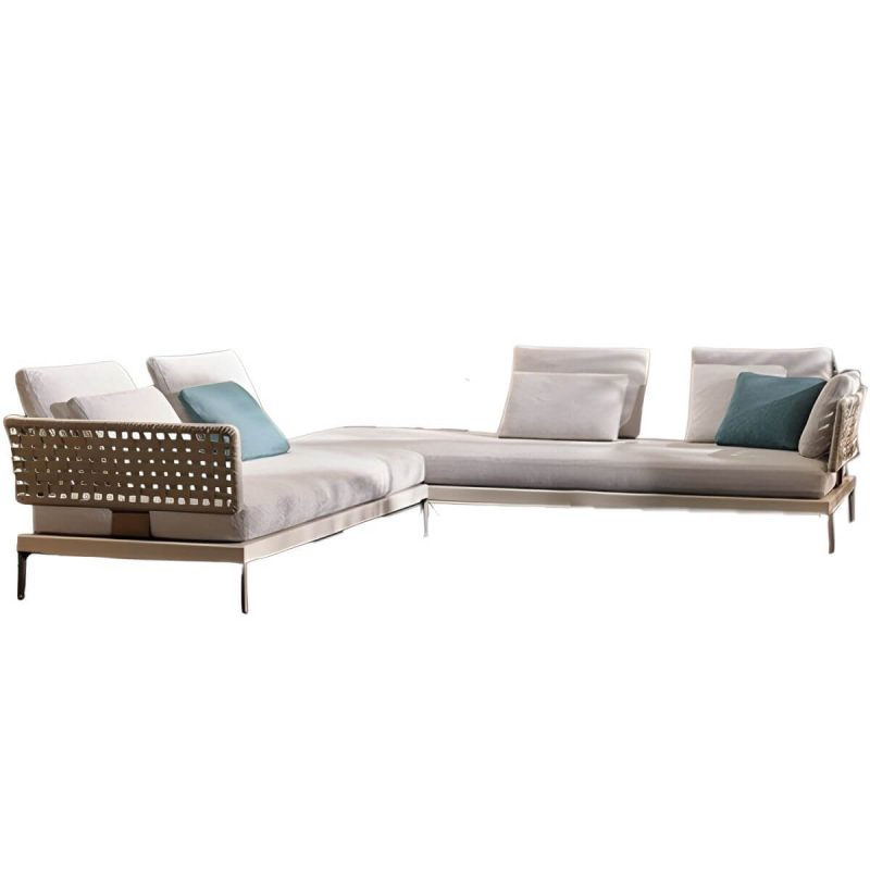 "Metal Patio Sofa Water Resistant and UV Resistant Outdoor Patio Sofa - 2-Seater Sofa &  3-Seater Sofa"