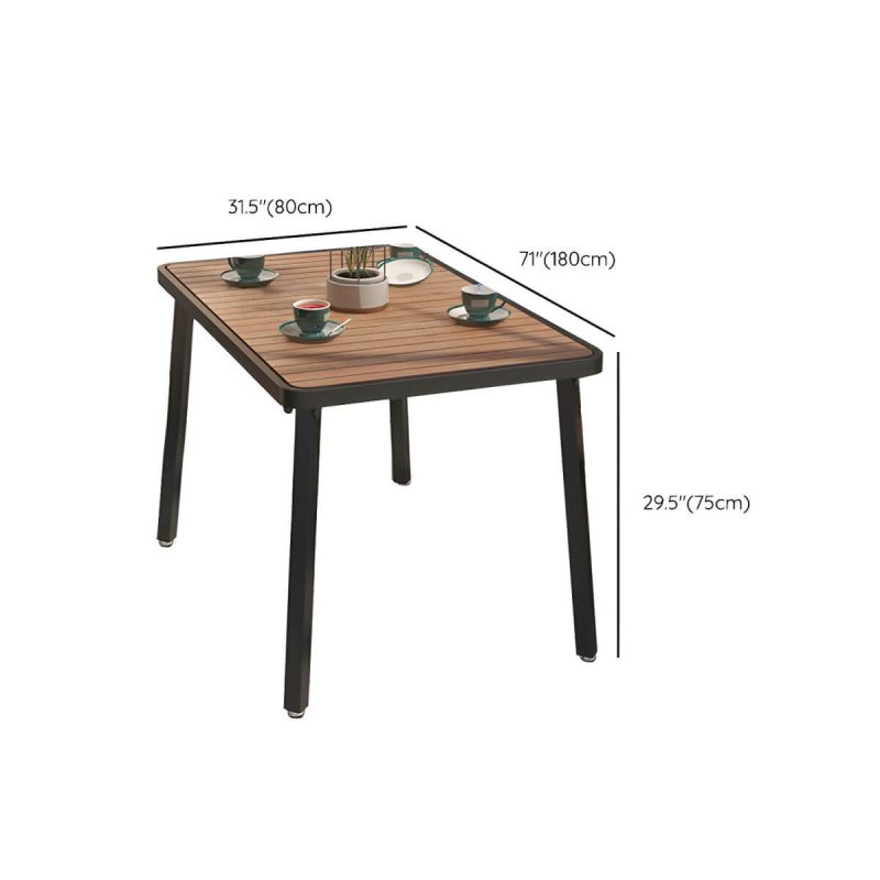 "Dimension of Manufactured Wood Dining Table 29.52" High Water Resistant Table - 70.9"L x 31.5"W x 29.5"H Table Only"