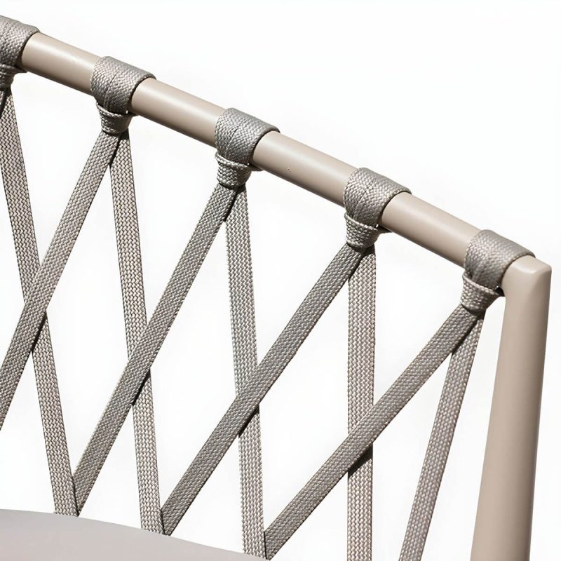 "Modern Metal Dining Room Chair and Table Set with Standard Gray Table - Table & Chair(s) 70.9"L x 33.5"W x 29.5"H 8"