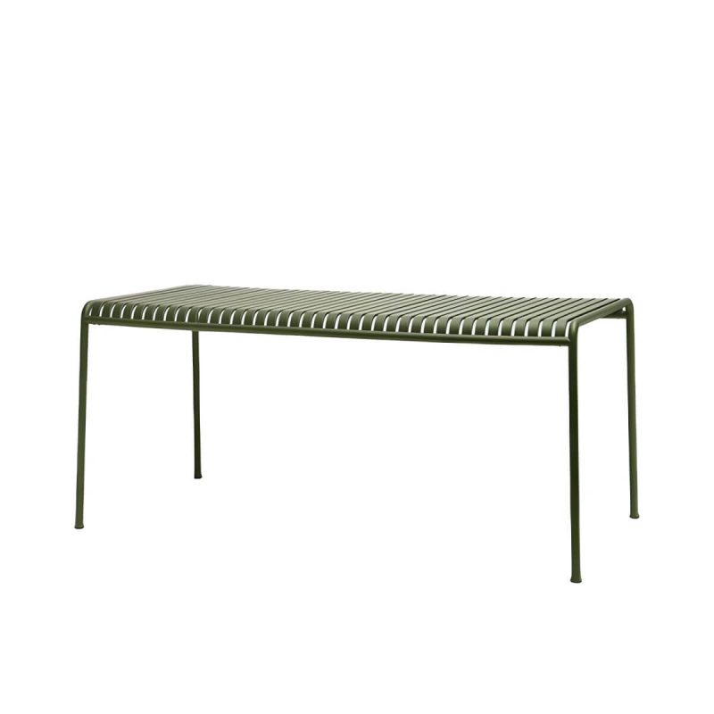 "Modern Iron Dining Table Outdoor Patio Table with Metal Frame - Table Only 180 x 80 x 75 cm"