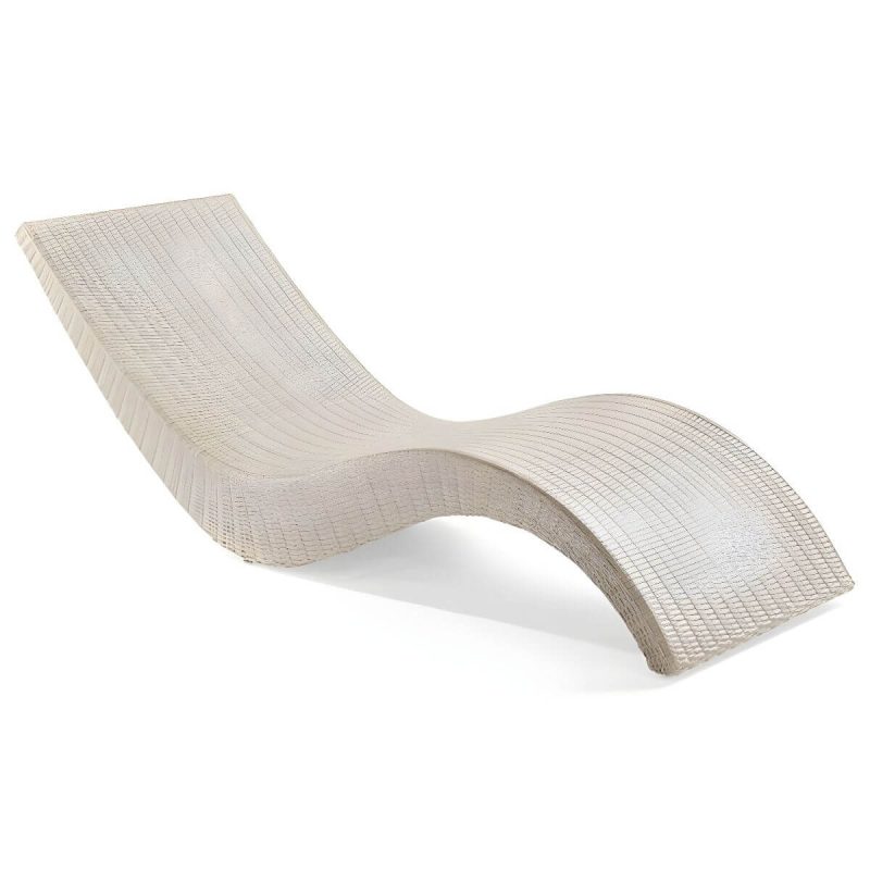 "Tropical Patio Daybed Wicker/Rattan UV Resistant Beige Mildew Resistant - Beige"