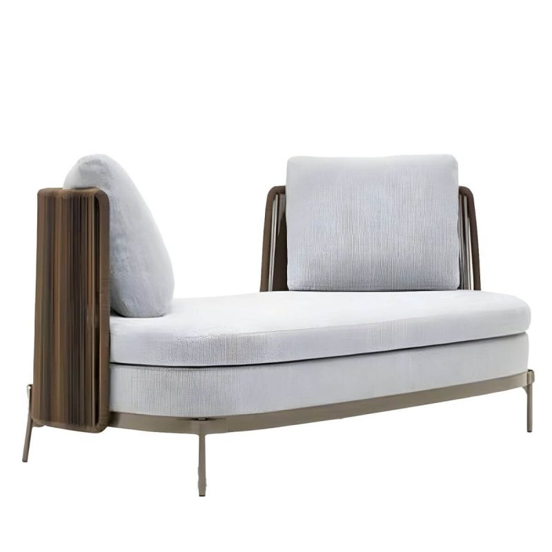 "Waterproof and Durable Brown Metal Modern Sofa with Cushions - Bidirection Sofa"