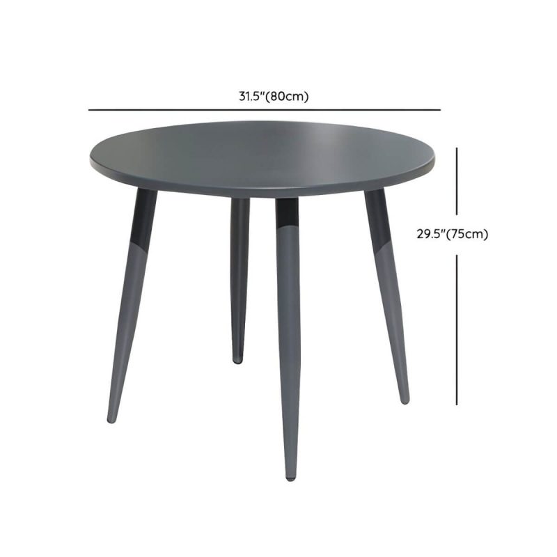 "Dimension of Contemporary Style 1/3/5/7 Pcs Bistro Set Metal Round Bistro Table Set - 80 x 80 x 75 cm Round Table Zero"