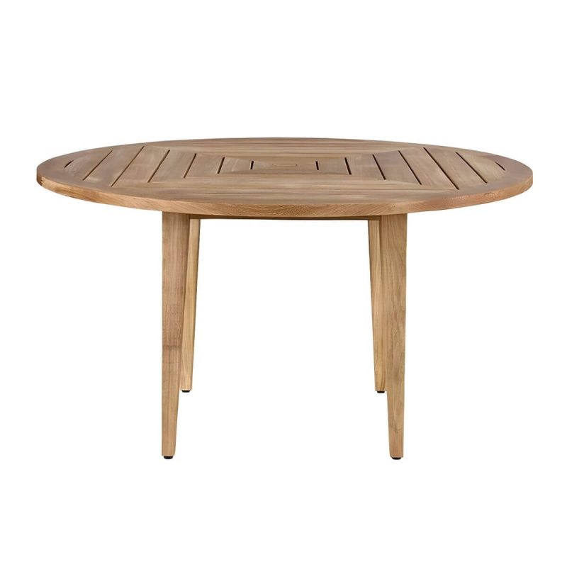 "Modern Patio Dining Table Set 1/5/7 Pcs Wood Frame Patio Dining Table and Chairs - Table 47.2"L x 47.2"W x 29.5"H Zero Brown"