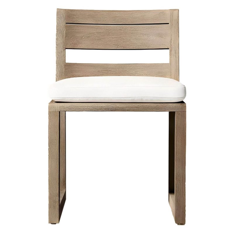 "Brown Patio Dining Table Set 1/5/7 Pcs Wood Patio Dining Table and Chairs - Chair(s) Not Available 1 Light Brown"