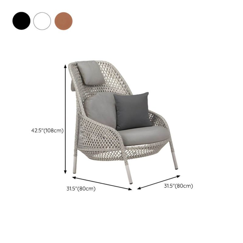 "Dimension of UV and Water Resistant Patio Sofa 31.49" Wide Outdoor Sofa with Cushion - Black 31"L x 31"W x 43"H"