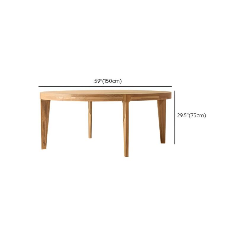 "Dimension of Contemporary Teak Wood Coffee Table Solid Wood Outdoor Patio Table - Table Only 59.1"L x 59.1"W x 29.5"H"