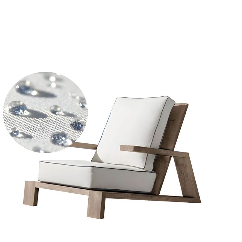 "Modern Water Resistant Natural Wicker Patio Sofa with Cushions and Pillows - 1-Seater Sofa"
