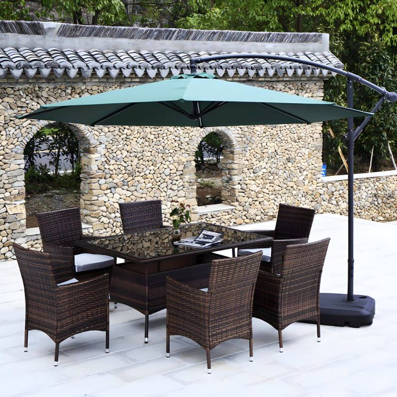 "Industrial Rattan Bistro Table Outdoor Metal Frame Patio Table - Table Only 59.1"L x 37.4"W x 29.5"H Rectangular"