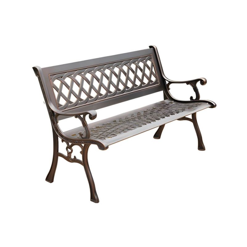 "Contemporary Style Park Bench with Legs Water Resistant for Outdoor - 59"L x 24"W x 36"H"