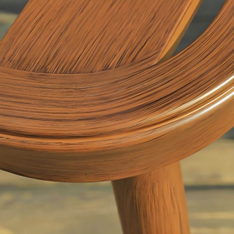 "Oval Metal Patio Table Contemporary Style Water Resistant in Brown - 43"L x 22"W x 29.5"H"