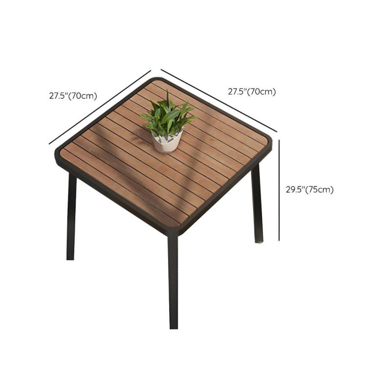 "Dimension of Manufactured Wood Dining Table 29.52" High Water Resistant Table - 27.6"L x 27.6"W x 29.5"H Table Only"