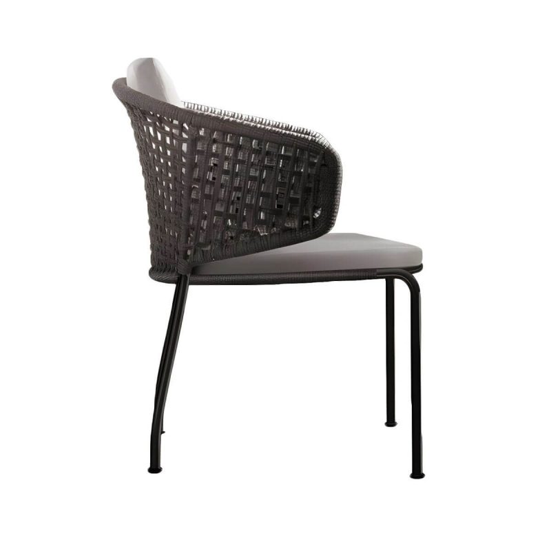 "Tropical Outdoor Chair with Removable Water Repellent Finish Cushion - 24"L x 22"W x 30"H With Arms 1 Piece"