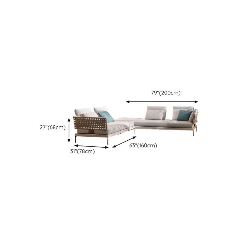 "Dimension of Metal Patio Sofa Water Resistant and UV Resistant Outdoor Patio Sofa - 2-Seater Sofa &  3-Seater Sofa"