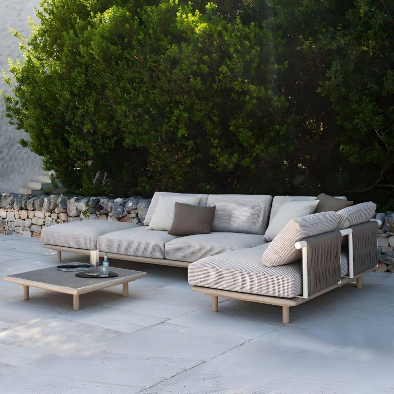 "Black Metal Waterproof Modern Upholstered Sofa with Cushions and Pillow - Armless Single Chair"
