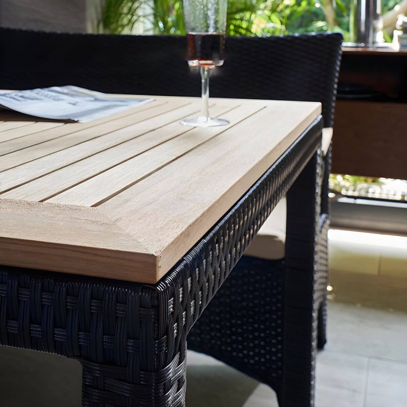 "Boho 1/5/7/9 Pcs Patio Dining Table Set Wood Dining Table Set - Table & Chair(s) 55.1"L x 31.5"W x 29.5"H 4"