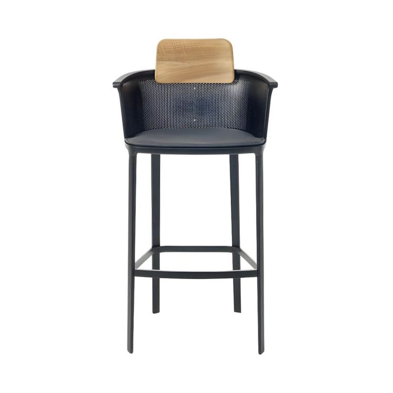 "Contemporary with Arm Dining Chairs Metal Patio Dining Side Chair - 4 Piece Set Aluminium Alloy"