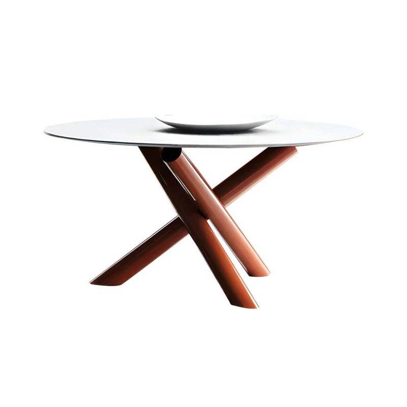 "Contemporary Style 1/4 Pcs Dining Set Stoner Dining Table Set - White 59"L x 59"W x 24"H Table Zero"