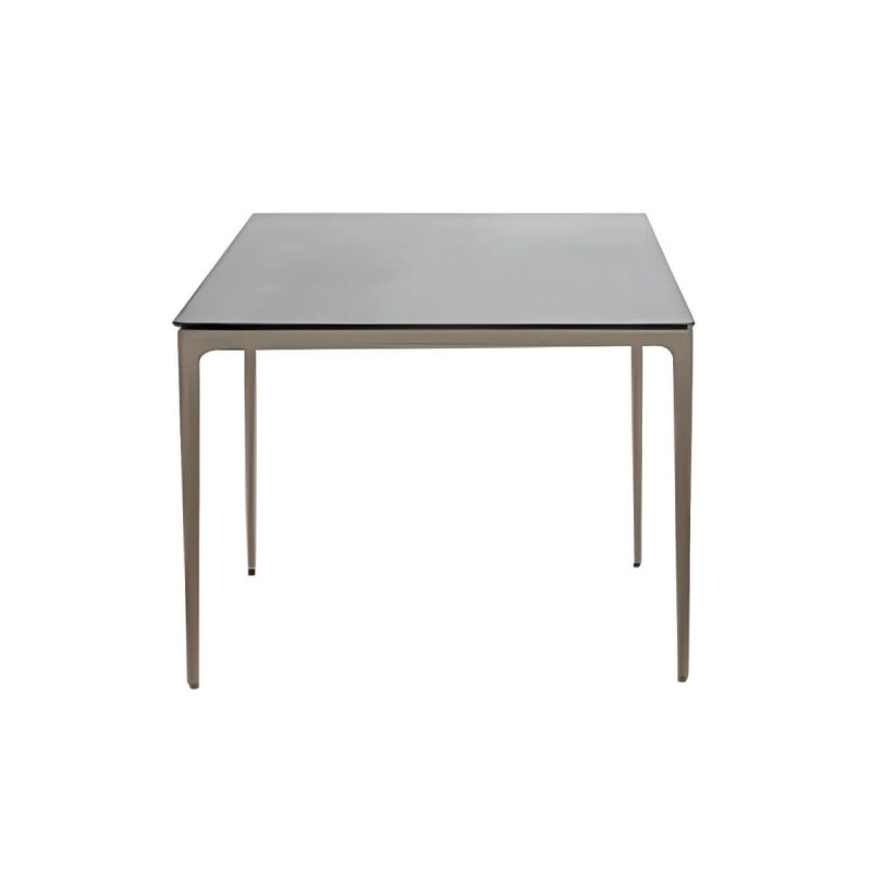 "Contemporary Scratch Resistant Balcony Table 4 Legs for Outdoor - Table Only 35.4"L x 35.4"W x 28.7"H Rock Beam"