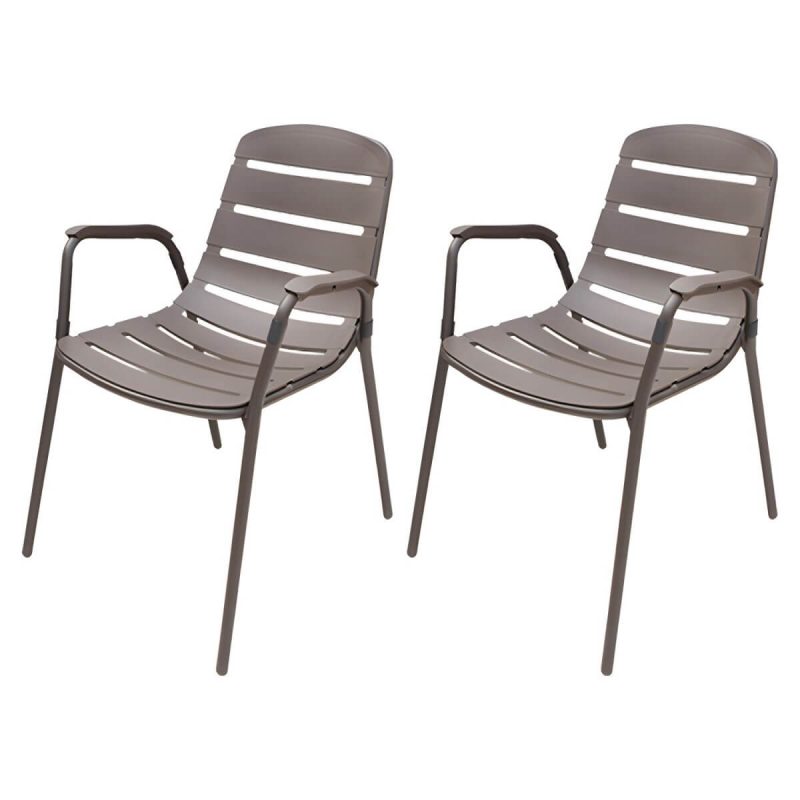 "Industrial Dining Side Chair Set of 2/4/6/8 Metal Outdoor Chair - 22"L x 21"W x 31"H 2 Piece Set"