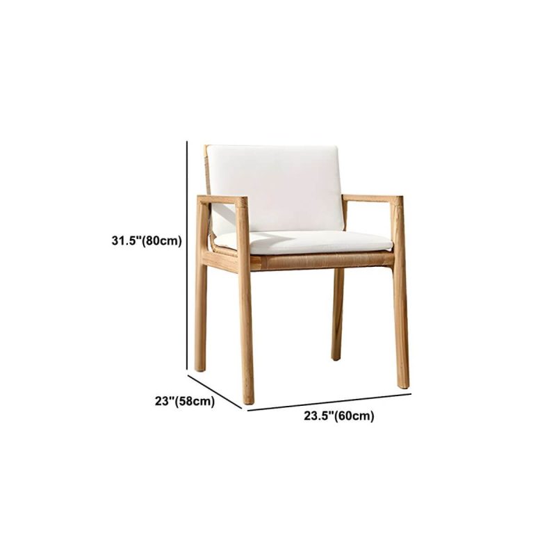 "Dimension of Bohemian Style Solid Wood Dining Table Set 1/5 Pieces Dining Table Set for Outdoor - Chair(s) Not Available 1 Wood Color"