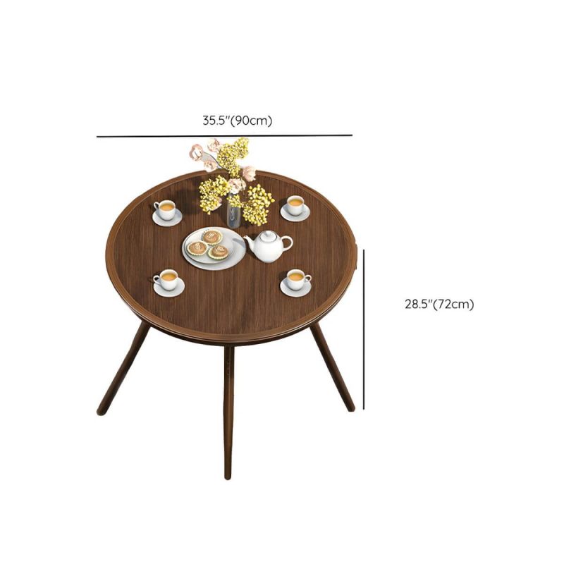 "Dimension of Mid-Century Modern Metal Patio Dining Set with Non-Upholstered Wicker Chairs - Table & 4 Chairs 35.4"L x 35.4"W x 28.3"H Nut-Brown"