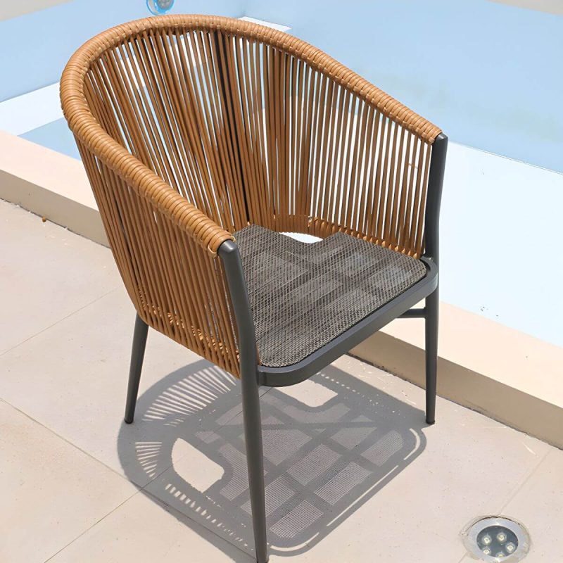 "Mid-Century Modern Dining Table Set with 4 Legs Chair for Outdoors - Table & Chair(s) 31.5"L x 31.5"W x 29.1"H 4"