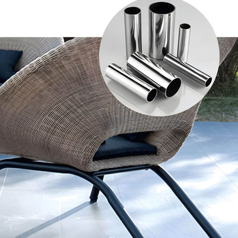 "Waterproof Wicker/Rattan Modern Sofa with Upholstered Black Cushions and Pillows - 2-Seater Sofa"