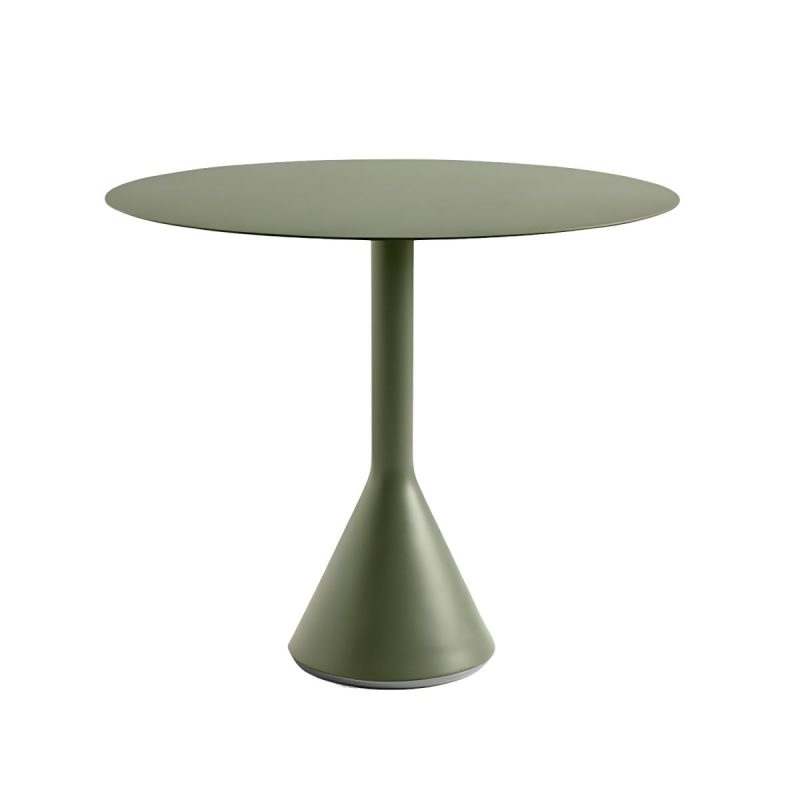 "Modern Green Bistro Table Set 3-Pieces Round Metal Bistro Set - Green 23.6"L x 23.6"W x 41.3"H Table & Chair(s) 2"