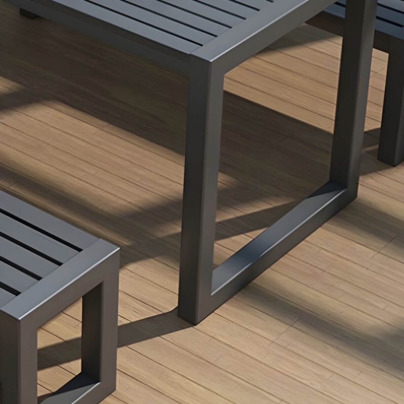 "Rectangle Dining Table Industrial 29.52" High Brown Wood Table - 51.2"L x 27.6"W x 29.5"H Table Only"
