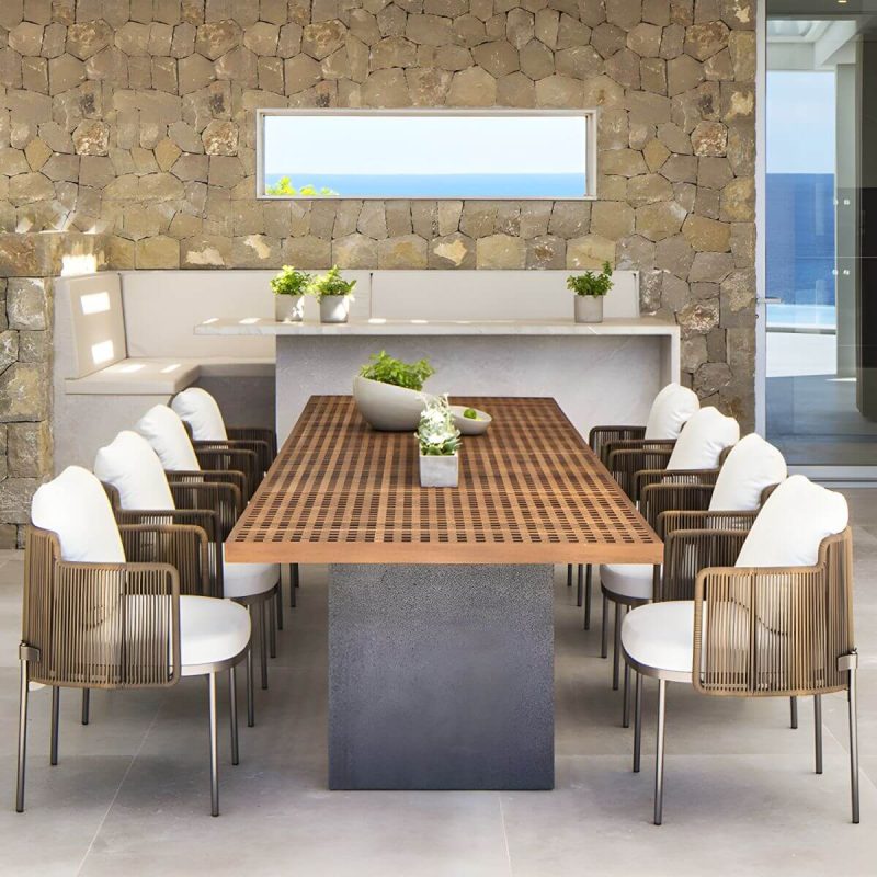 "Metallic Matte Finish Patio Chair Assembled Mid-century Modern with Arms - 2 Piece Set Stainless Steel"
