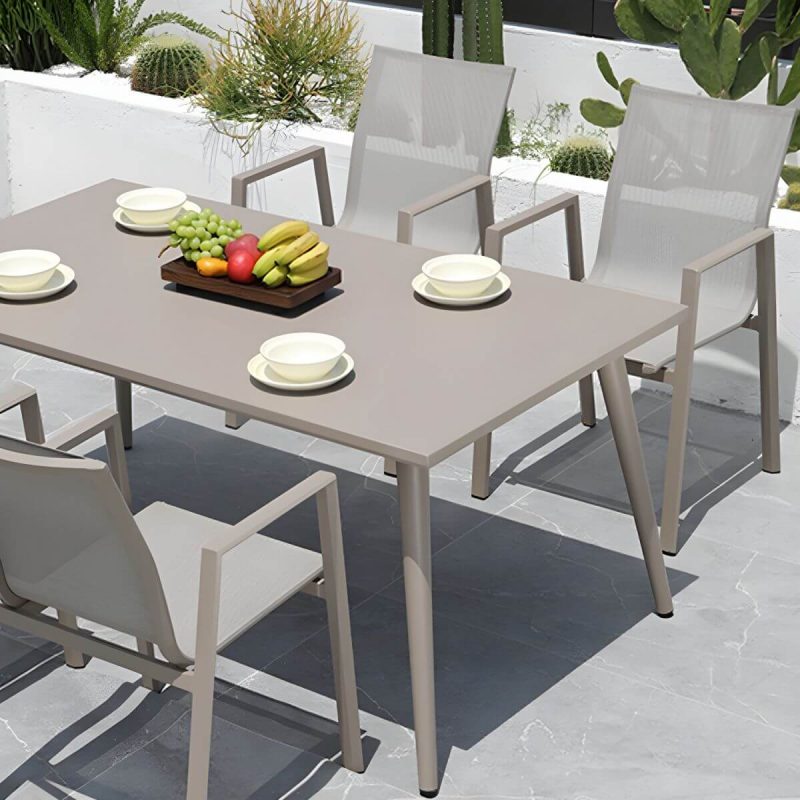 "Modern Dining Armchair Set of 2/4/6/8 Metal Patio Dining Chair - 8 Piece Set"