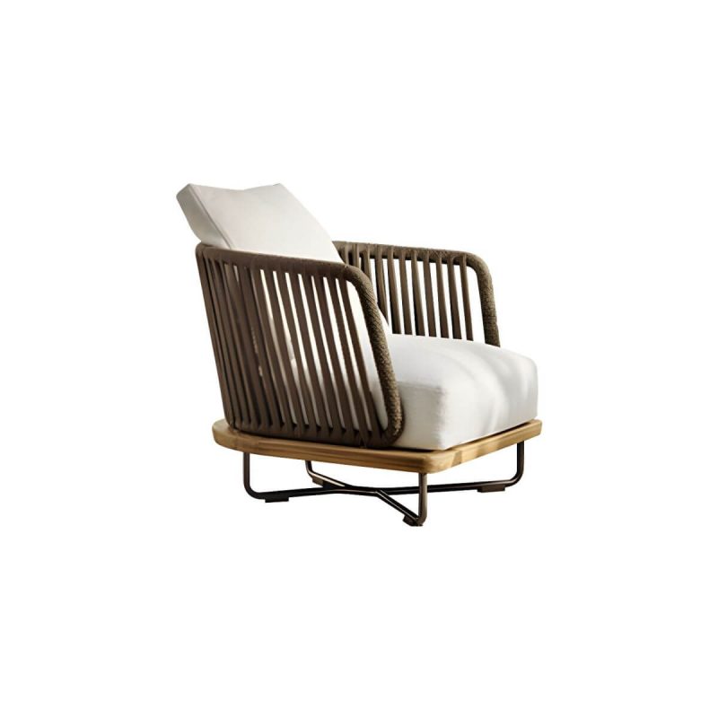 "Scandinavian Patio Sofa Wood Fade Resistant Outdoor Patio Sofa - Sofa Teak 32"L x 33"W x 32"H"