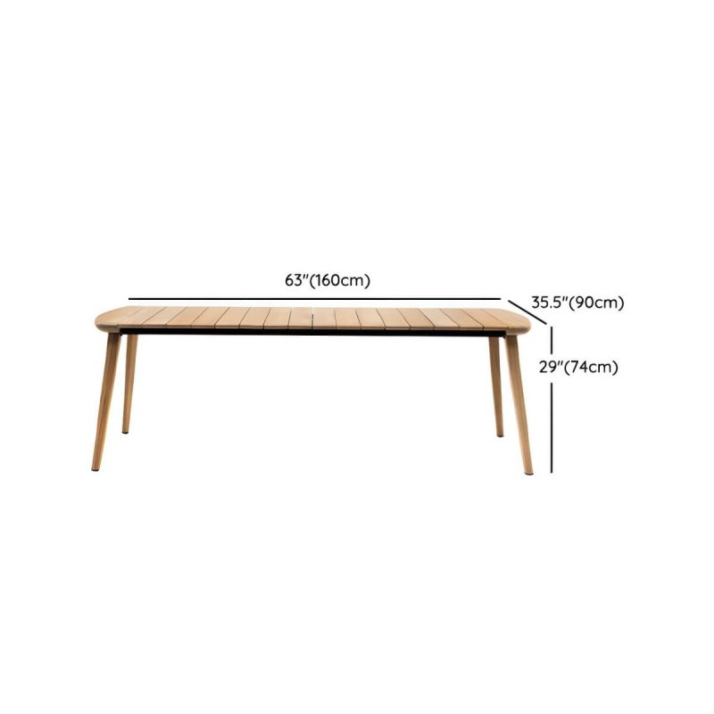 "Dimension of Boho Style Dining Set Solid Wood Rectangular 1/4/6 Pieces Dining Set - Table 63"L x 35.5"W x 29.1"H Zero"