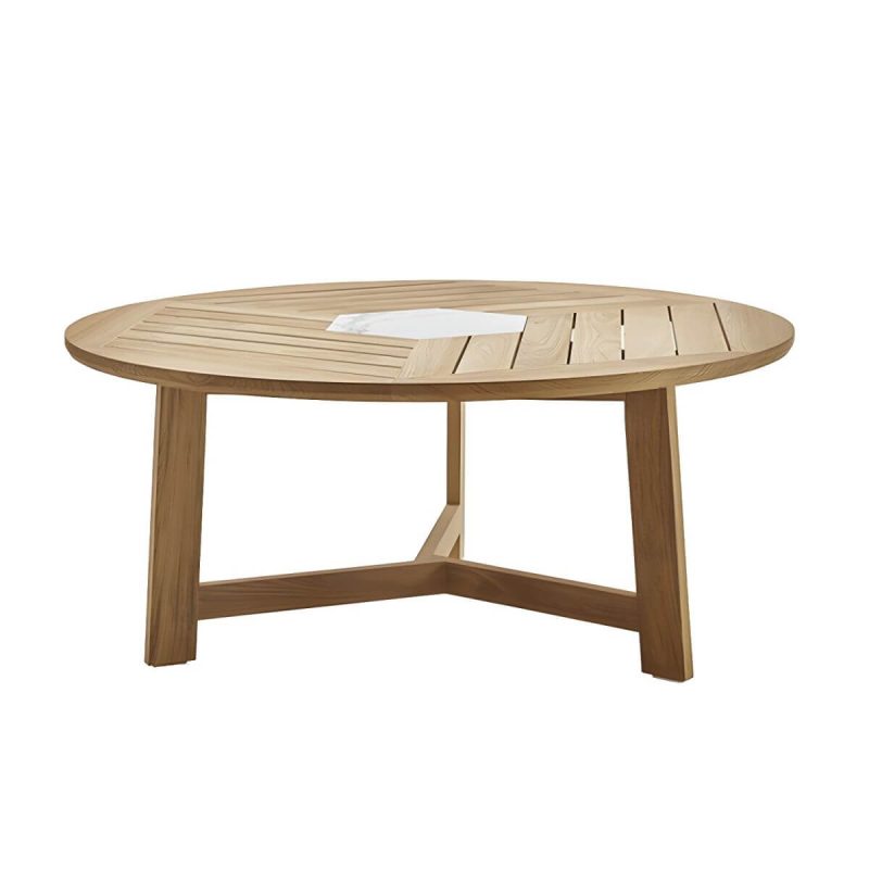 "Bohemian Style Dining Set 1/4/5 Pieces Wood Dining Table Set for Patio - Table 59.1"L x 59.1"W x 28.7"H Zero"