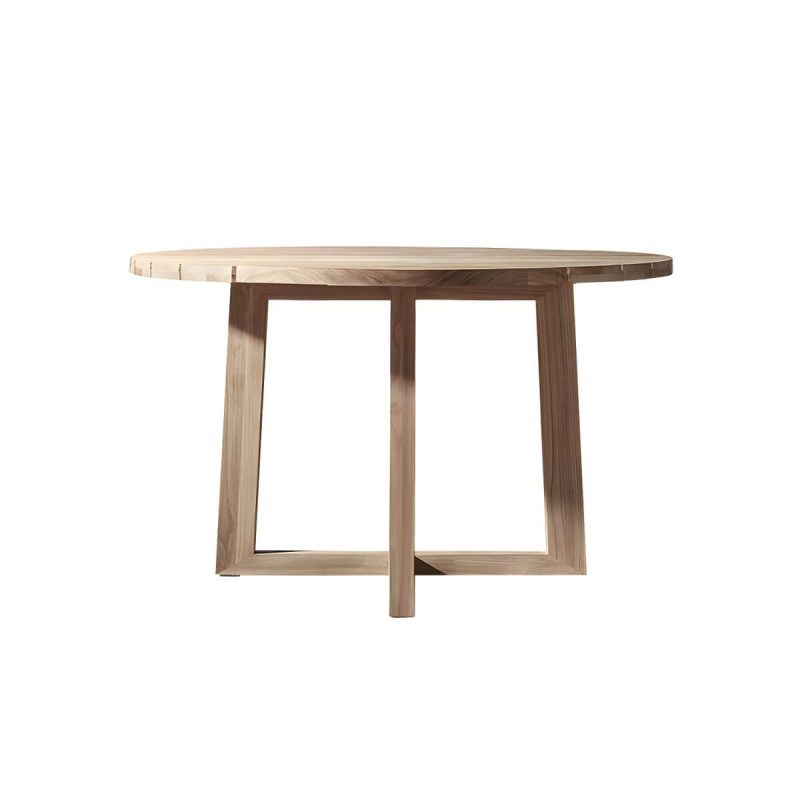 "Elegant Teak Wood Weatherproof Patio Dining Set with Modern Design - Table 39.4"L x 39.4"W x 29.5"H"