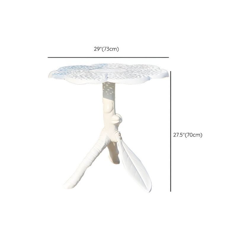"Dimension of Aluminum Outdoor Patio Table Industrial UV Resistant Patio Table - White Table Only 29"L x 29"W x 28"H"