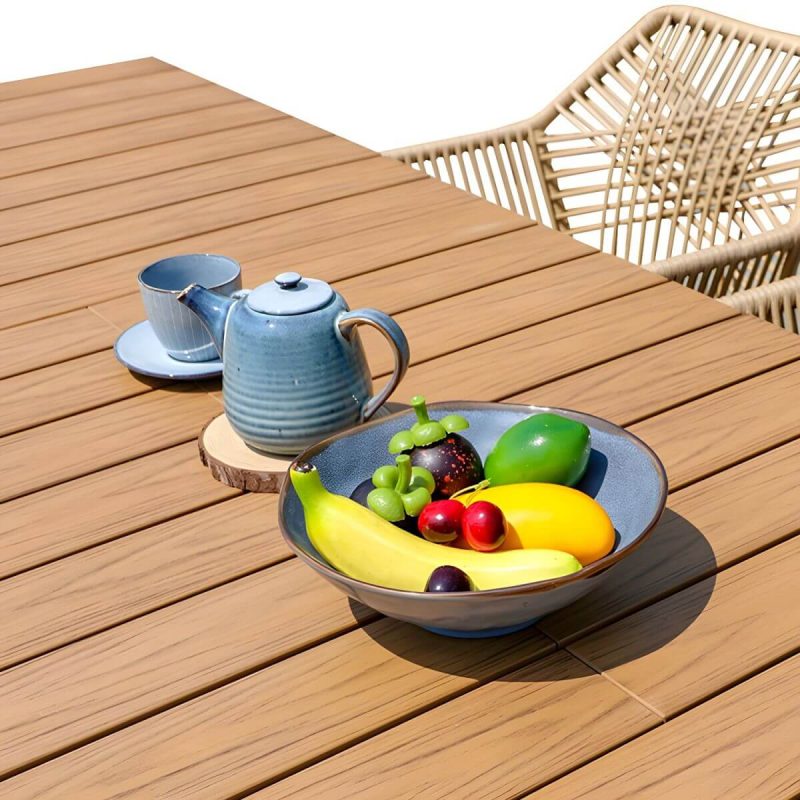 "Gray Modern Metal Round 5 Piece Weatherproof 24.8in*24.4in*31.5in Patio Dining Set - Table & 4 Chairs 63"L x 35.5"W x 29.1"H Rectangular Beige"