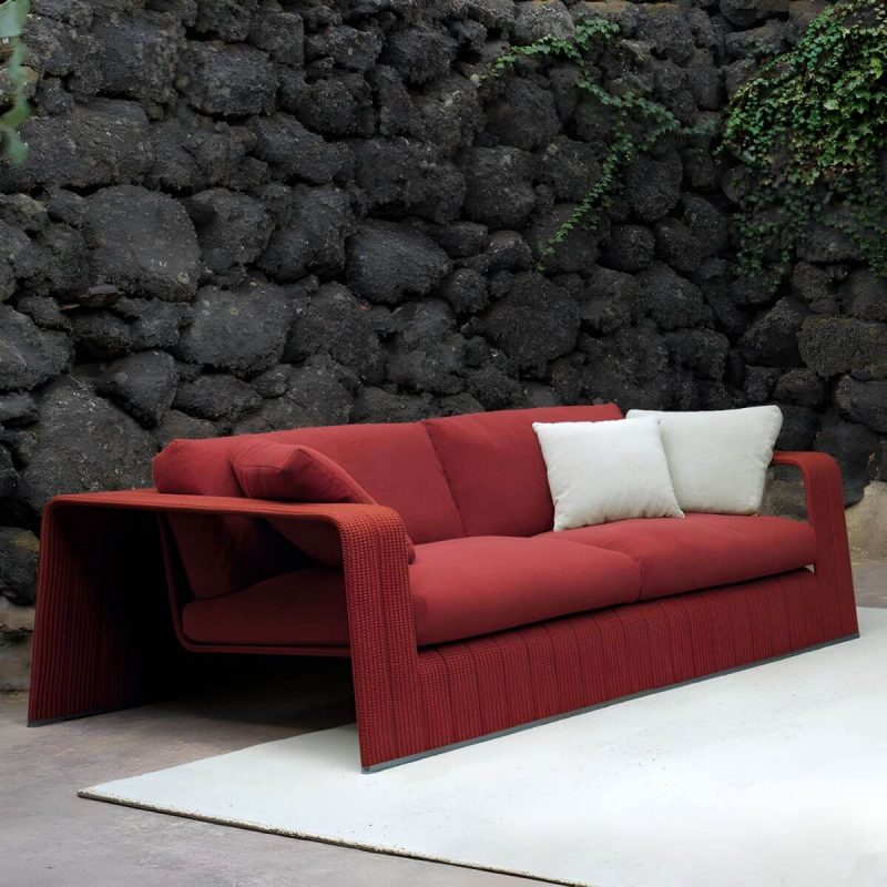 "Modern & Contemporary Outdoor Patio Sofa UV Resistant Fade Resistant Patio Sofa - 31.5"L x 33"W x 28"H"