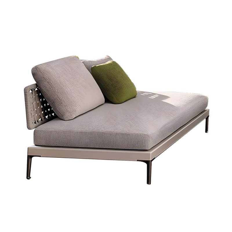 "Metal Patio Sofa Water Resistant and UV Resistant Outdoor Patio Sofa - Armless Loveseat"