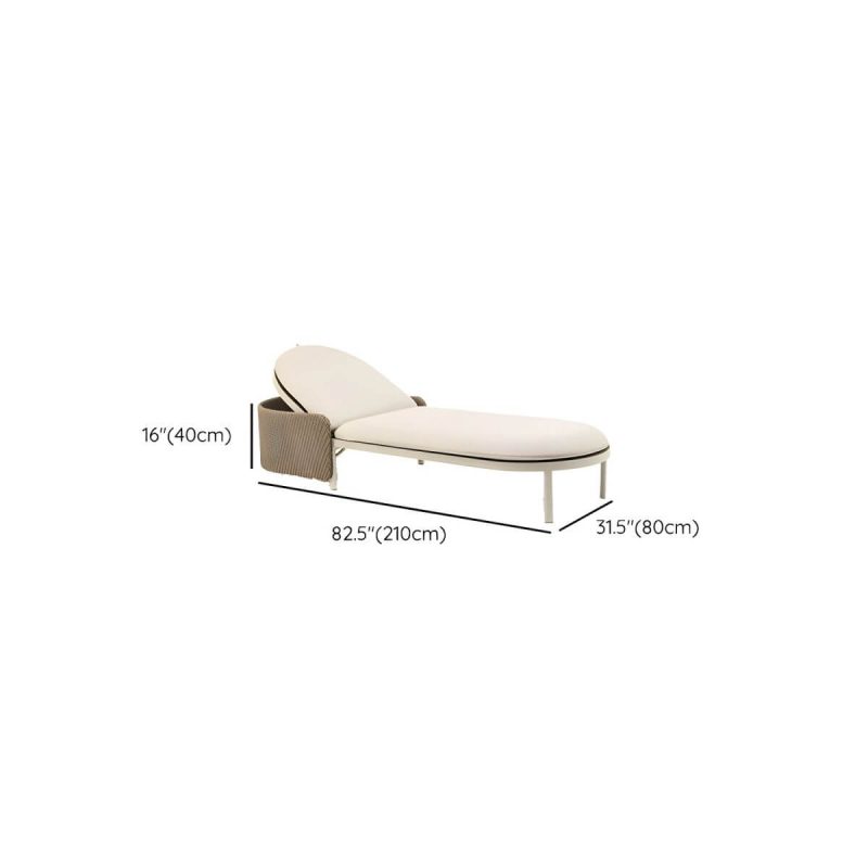 "Dimension of Tropical with Cushions UV Resistant White Fabric Outdoor Patio Sofa - 83"L x 31"W x 16"H"