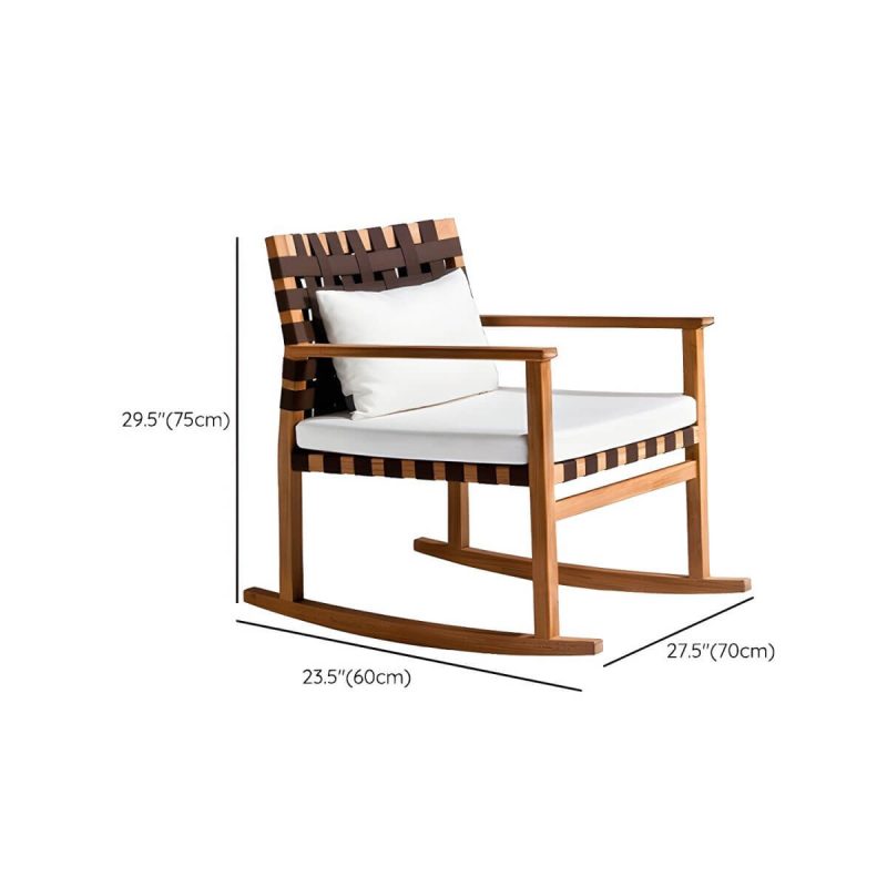 "Dimension of Modern Patio Dining Table Set 1/3/6/11 Pcs Wood Frame Patio Dining Table and Chairs - Red Brown Not Available Chair(s) 1"