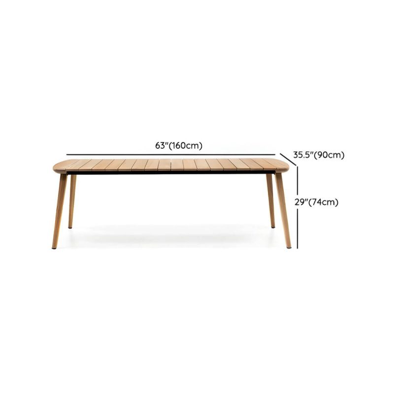 "Dimension of Boho 1/5/6 Pieces Dining Wooden Set Rectangle Wood Dining Table Set - Wood Color Table 63"L x 35.5"W x 29.1"H Zero"