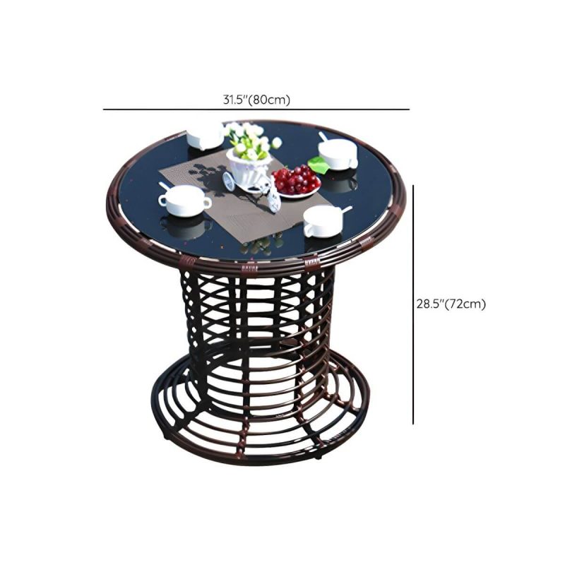 "Dimension of Mid Century Modern Standard Dining Room Chair and Table Set with 2/4 Chairs - Table & Chair(s) 2"