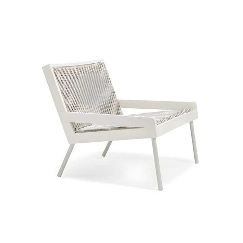 "Farmhouse / Country Patio Sofa UV Resistant Wicker/Rattan Outdoor Patio Sofa - White 31.5"L x 31.5"W x 27.6"H"
