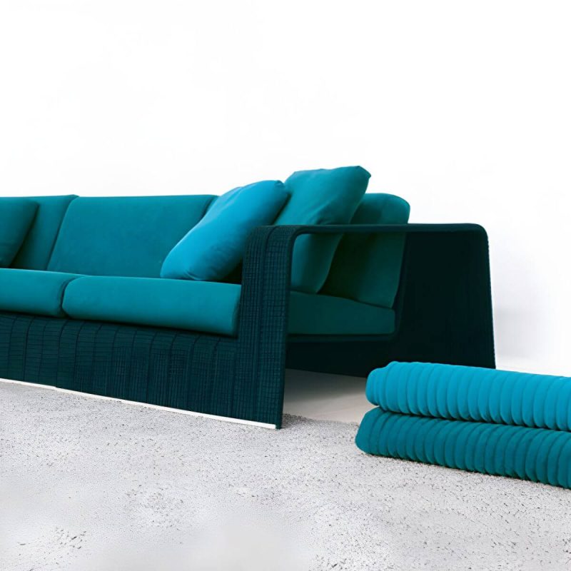 "Modern & Contemporary Outdoor Patio Sofa UV Resistant Fade Resistant Patio Sofa - 31.5"L x 33"W x 28"H"